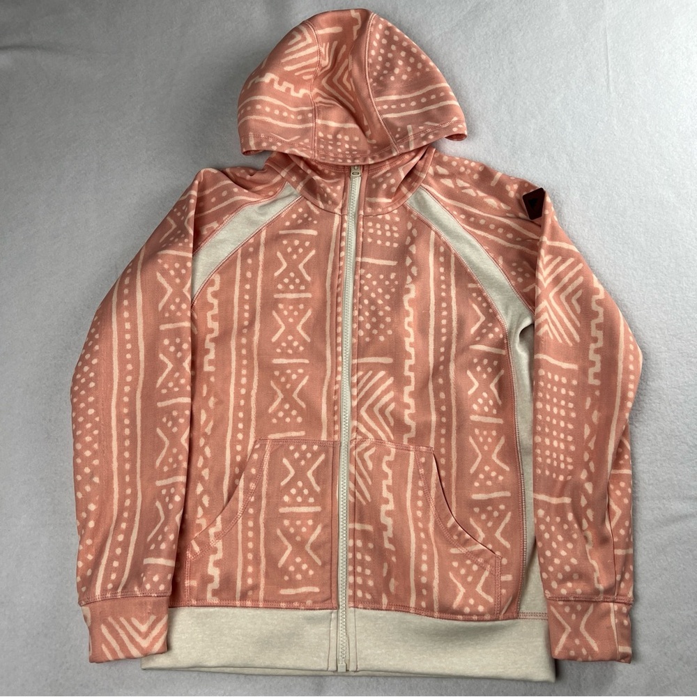 Burton Women's Durable Goods Pullover Snowboard Hoodie Fleece Salmon Pink Medium